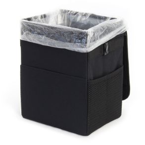 Affaldsspand 8 liter - Vandafvisende med opbevaringslommer - Slidstrkt og robust oxford stof