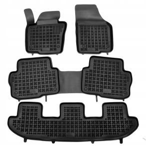 Gummimtte st med kant - Seat Alhambra & VW Sharan ( 7-Sdet / 3-Rkker) rg. 9/2010->2022