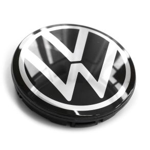 Centerkapsel Original - VW - Sort & Krom 60/55 mm - 1 stk.