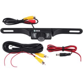 Bakkamera Til Nummerplade Universal 12V - 140 Vinkel & 7x LED Nightvision - IP68 Vandtt