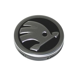 Centerkapsel Original - Skoda - Sort & krom 56/52 mm - 1 stk.