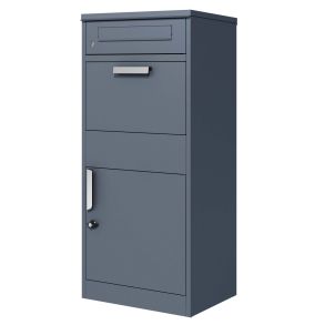 Postkasse/pakkeboks antracitgr - Galvaniseret stl - 1120x500x370 mm (inkl. 2 ngler)