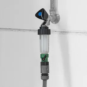Vandfilter med universal tilslutning til vandhane/haveslange - 12 bar / 175 PSI