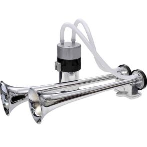 Trucker- &  Marine Horn 24V - BigBlast Krom 2-Tonet - (118DB)