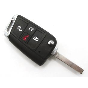 Nglehus - VW 4-knaps Fjernbetjeningshus - M/ Fold-ud funktion