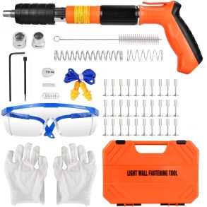 Nittepistol manuel - Enh�ndsbetjening & Ekstrem kraftig s�mpistol - Inkl. 120 stk. s�m & tilbeh�r