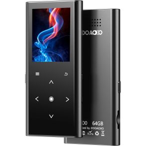 MP3 afspiller 64GB - ZOOAOXO - Stemmeoptager / FM / Bluetooth 5.2