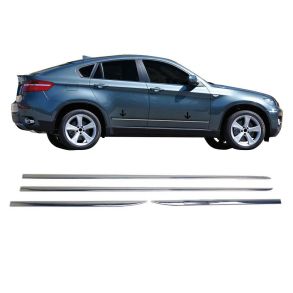 Sidelister - Bmw X6 E72 RG. 2008-2014  - 4 stk. Rustfri stl krom