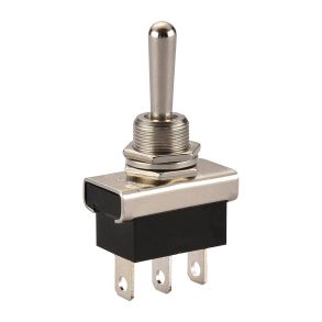 Kontakt I Metal ON/OFF/ON - 12V-24V Ekstra Forstrket Alu. - Maks. 25 Amp.