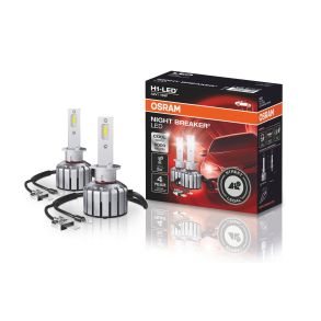 H1 LED Pre 12V - Osram Night Breaker H1 LED - ECE-godkendt (typegodkendt) (2 stk)