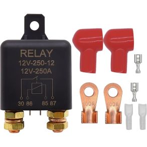 Hjtydende Rel - 12V / 250 Amp - 4-Benet
