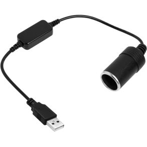 Omformer Stik Fra USB Til 12V (0,8A) Hunstik DIN - Lngde 39 cm