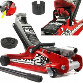 Donkraft 2,5 Ton Med Lftesko - Lftehjde 89-360 MM - Med 4 hjul og brehndtag