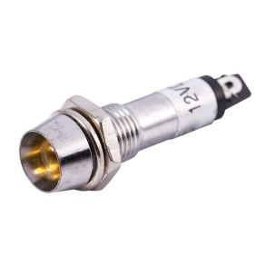 LED Kontrollampe/Signallampe 12V - Lysfarve Gul - Lang levetid & Lavt Strmforbrug