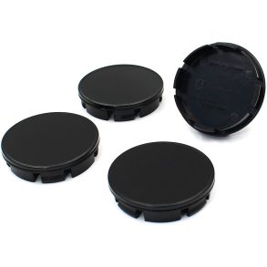 Centerkapsler til Aluflge - Sort ABS Plast - Dia. 56/60 - 4 stk