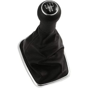 Gearknop & Gearmanchet Sort - PVC & PU - VW Golf 4 / VW Bora / VW Jetta