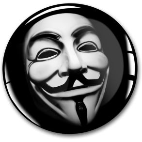 Centerlogo �60 mm - Anonymous - Selvkl�bende - 4 stk