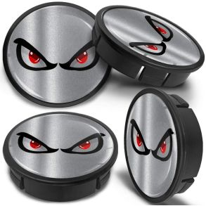 Centerkapsler til Aluflge - M/ logo i Plast - Dia. 56/60 mm - 4 stk.