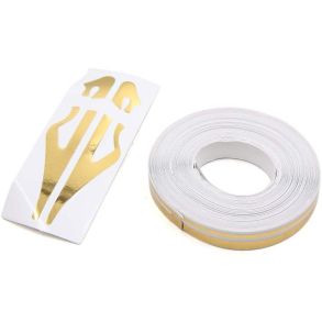 Stafferingstape - Dobbelt 4+2 mm - Blank Guld 9,8 meter