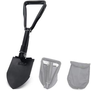 Sneskovl- & Feltspade Foldbar Med Savtakker - Udfoldet 59x15 cm - Hj kvalitet