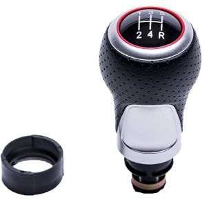 Gearknop Sort & slv - Audi A3 / A4 / A5 / A6 - 5 Gear