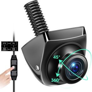 Bakkamera Firkantet 12V Justerbar 360 - 170 Vinkel & LED Nightvision - IP68 vandtt