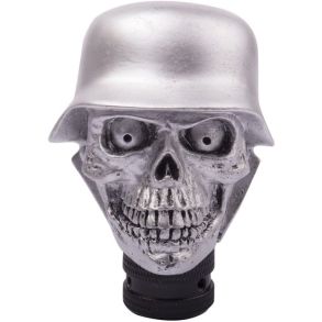 Gearknop Skelethoved Med Militr Hjelm - Skull Slv - Universal