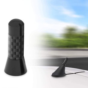 Antennepisk Sort Kulfiber - Universal Carbon - Lngde 3,5 cm.