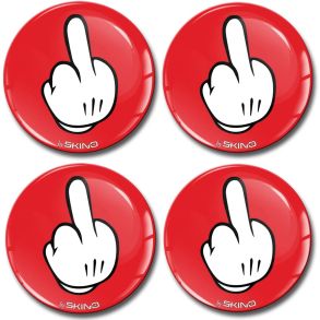 Centerlogo 60 mm - Selvklbende - 4 stk