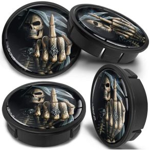 Centerkapsler til Aluflge - Plast M/ed Motiv - Dia. 56/60 mm - 4 stk.