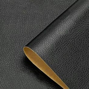 Bekldning til bilinterir selvklbende - Sort nappa - Str. 100x300 cm