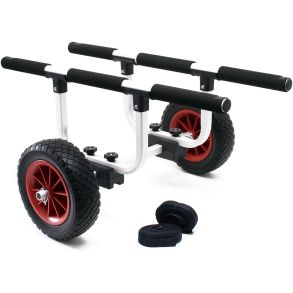 Kano-/ Kajakvogn Med Gummihjul 26 - Letvgt & Foldbar - Lastkapacitet 90 kg