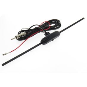 Rudeantenne M/ Forstrker AM/FM - Universal - Kabel 2,5 meter