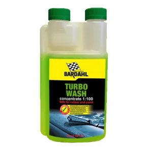 Ruderens til sprinklerv�ske 1:100 - Bardahl Turbo Wash - Koncentrat 500 ml.
