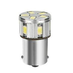 LED p�re 10-30V BA15s - 11x SMD Xenon Hvid - 6500K