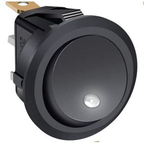 Mini kontakt ON/OFF - 12V 20A - Hvid LED diode 