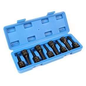 Slagtoppest Torx 1/2'' 9 dele - Str. T20-T70 - Leveres i opbevaringsboks