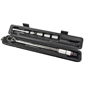 Momentngle 1/2'' Med Forlnger - 3x Toppe 17, 19, 21 mm - Kapacitet 28-210 NM