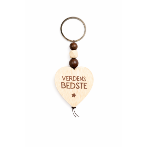 N�glering i Tr� - Verdens Bedste - Hjerteformet 