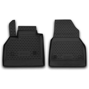 Rubber mat set with edge - Renault Kangoo Van 2008->2020 (custom mats) 2 pcs.