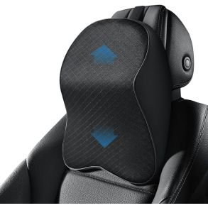 Nakkesttte Pude Sort - Hjkvalitets Memory Foam - Universal