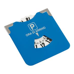 Parkeringsskive manuel - Exclusive M/ Lder & Aluminium - Strrelse 10x10 cm