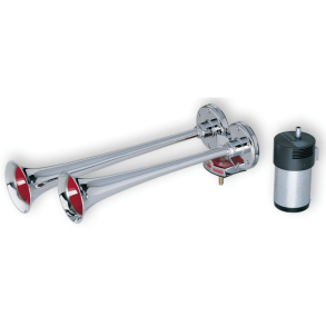 2-Tonet Trucker- & Marinehorn 12V - Fisa High Performance forkromet - (118 dB) (200 Watt)