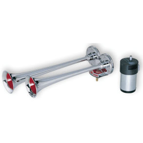 2-Tonet Trucker- & Marinehorn 12V - Fisa High Performance forkromet - (118 dB) (200 Watt)