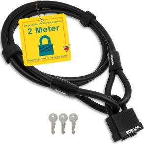 Kdels Lngde 200 cm - Til Motorcykel / Knallert & Scooter - 3 Stk. Ngler