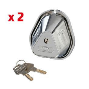 Tyverisikring til varevogn - Drls St Med 2 stk - Passer til bag- og skydedre