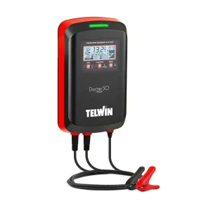 Batterilader 40/40/20Ah - Telwin Doctor Charge 50 - Ideel til 6V, 12V & 24V batterier