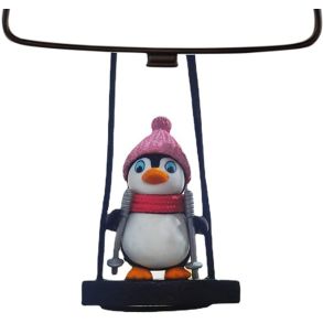 Gynge Pingvin Til Bakspejl - Universal Bakspejl Vedhng - Snorlngde 20 cm