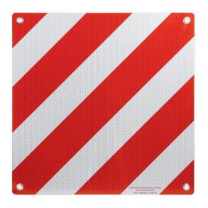 Advarselstavle Reflekterende Aluminium - Godkendt Italien - Str. 50X50 cm