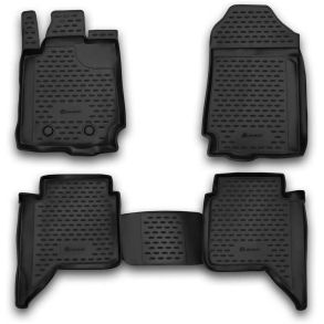 Gummimtte st med kant - FORD Ranger 2-drs 2011-> 4 stk.
